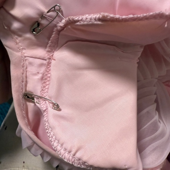 Vintage Miss Elliette Pink Pleated Dress 1980s Midi California Designer - Picture 16 of 16